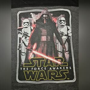 XL Mens Star Wars The Force Awakens Kylo Ren Dark Heather T-Shirt, Used